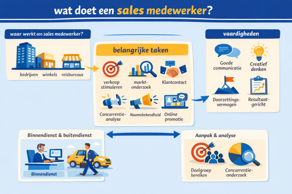 Alles over het beroep sales medewerker Wat doet een sales medewerker